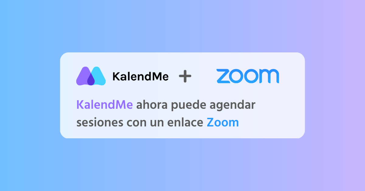 Imagen principal de KalendMe se integra con Zoom: programa y únete fácilmente a reuniones