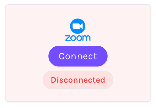 Connect Zoom account with KalendMe